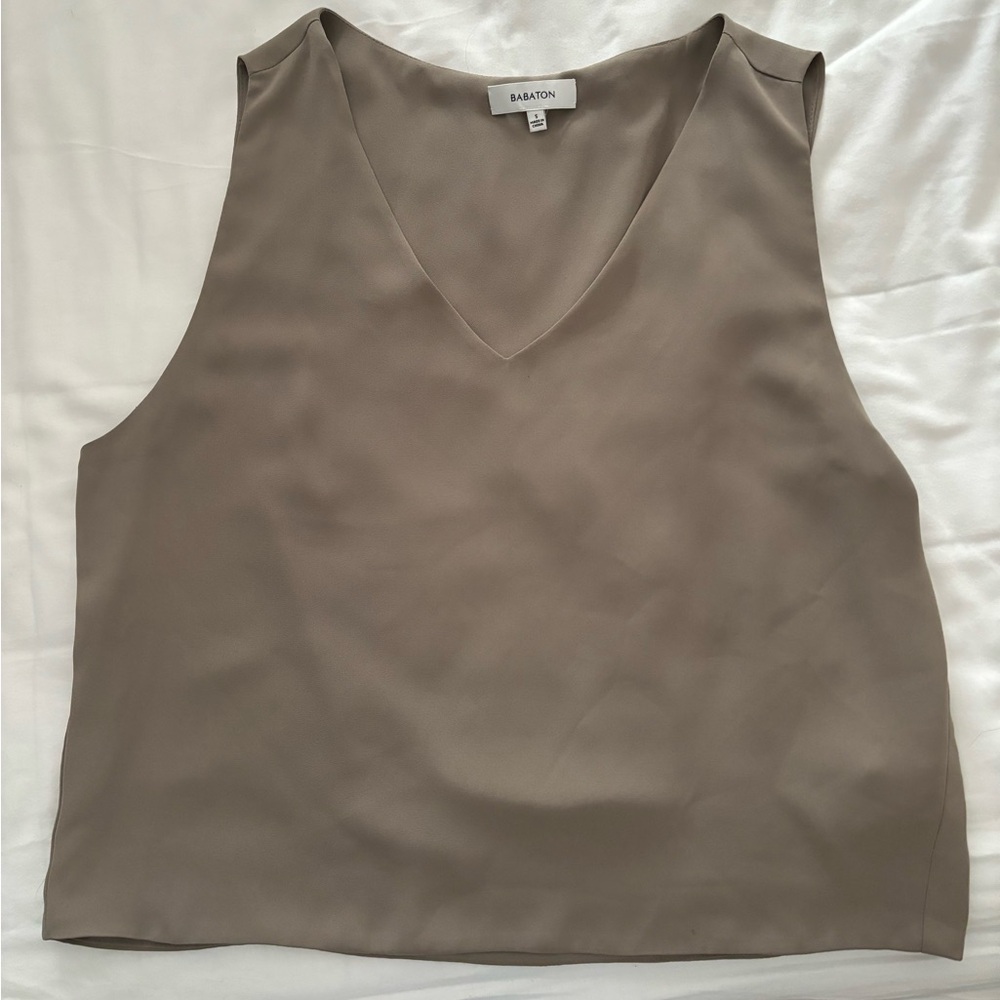 Babaton V-Neck Sleeveless Blouse